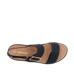 Sandalias de cuña Leila para mujer color negro