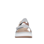 Sandalias de cuña Leila para mujer color gris