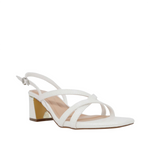 Sandalias de tacón Kiara para mujer color blanco