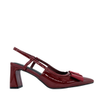 Tacones slingback Gabriela para mujer color vino