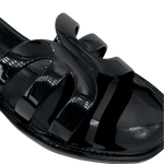 Sandalias flats Sirena para mujer color negro
