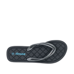 Sandalias flats Oriana para mujer color negro