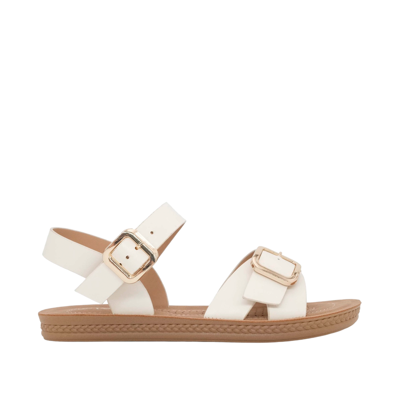 Sandalias flats Nova para mujer color nude