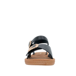 Sandalias flats Nova para mujer color negro