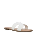 Sandalias flats Lucia para mujer color hueso