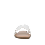 Sandalias flats Lucia para mujer color hueso