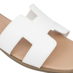 Sandalias flats Lucia para mujer color hueso