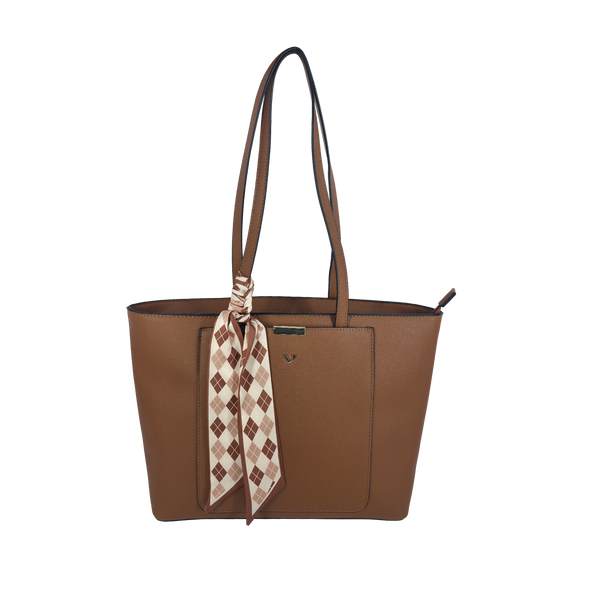 Cartera tote Kalany para mujer color tan
