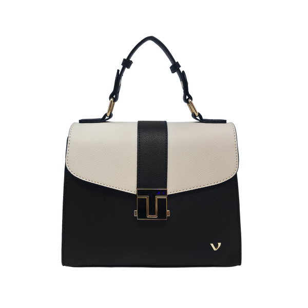 Cartera satchel Alessia para mujer color negro