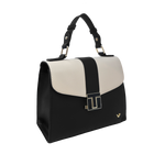 Cartera satchel Alessia para mujer color negro