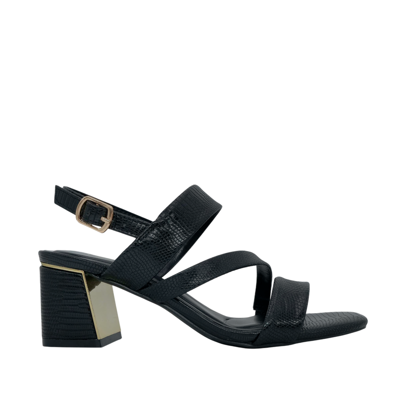 Sandalias de tacón Mariana para mujer color negro