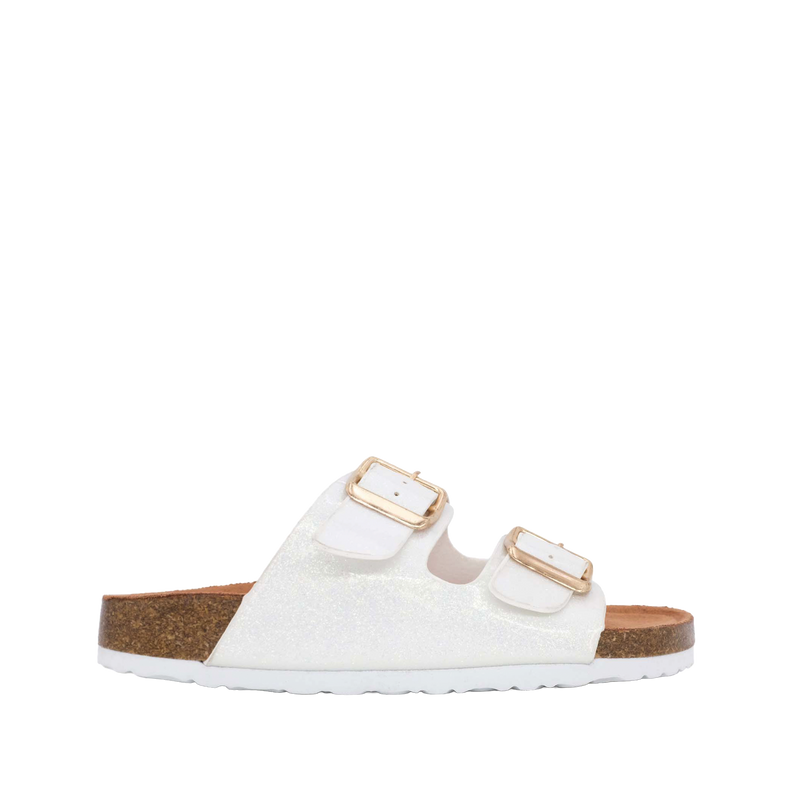 Sandalias flats Beatriz para niña color blanco
